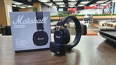 Marshall Major IV — беспроводные накладные наушники с фирменным at lalafo.kg Marshall Major IV — беспроводные накладные наушники с фирменным