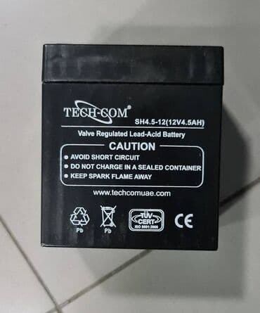 Батарея - аккумулятор 12V - 4.5Ah Tech - Com - не рабочая at lalafo.kg Батарея - аккумулятор 12V - 4.5Ah Tech - Com - не рабочая