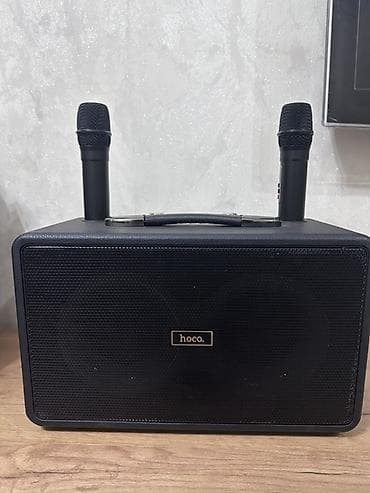 Портативная акустическая система Hoco с двумя беспроводными at lalafo.kg Портативная акустическая система Hoco с двумя беспроводными