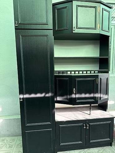 Кухонный гарнитур, Новый, цвет - Черный, МДФ at lalafo.kg Кухонный гарнитур, Новый, цвет - Черный, МДФ