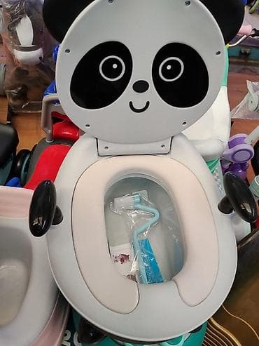 Детский горшок-трон «Панда» - Забавный дизайн с мордочкой панды at lalafo.kg Детский горшок-трон «Панда» - Забавный дизайн с мордочкой панды