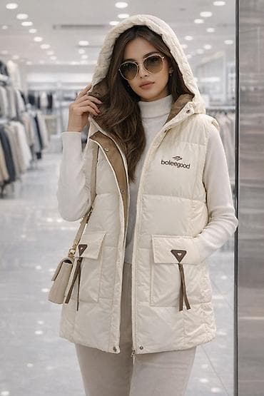 Женский утеплённый жилет boleegood - Цвет: молочный/айвори с at lalafo.kg Женский утеплённый жилет boleegood - Цвет: молочный/айвори с