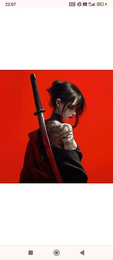 Постер/картина «Самурайская муза» - Жанр: цифровое арт-изображение в at lalafo.kg Постер/картина «Самурайская муза» - Жанр: цифровое арт-изображение в