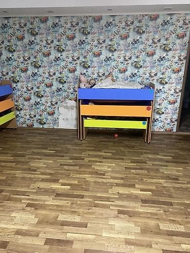 Трехъярусная кровать, длина - 120 см at lalafo.kg Трехъярусная кровать, длина - 120 см