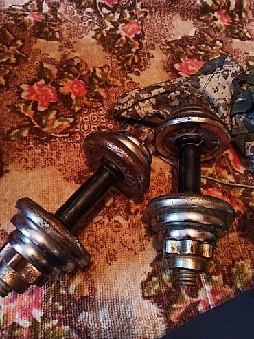 Разборные гантели из металла. - Классическая конструкция: стальной at lalafo.kg Разборные гантели из металла. - Классическая конструкция: стальной