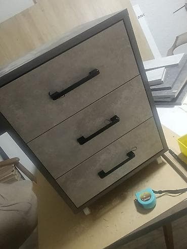 Комод для одежды, Без зеркала, цвет - Серый at lalafo.kg Комод для одежды, Без зеркала, цвет - Серый