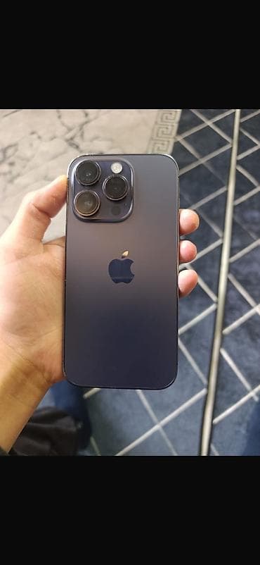IPhone 14 Pro, Б/у, 256 ГБ, Deep Purple, Чехол, Коробка at lalafo.kg IPhone 14 Pro, Б/у, 256 ГБ, Deep Purple, Чехол, Коробка