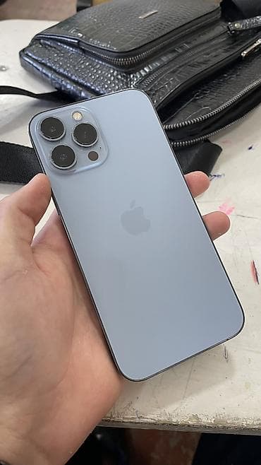 IPhone 13 Pro Max, Б/у, 256 ГБ, Голубой, Защитное стекло, Чехол, 87 % at lalafo.kg IPhone 13 Pro Max, Б/у, 256 ГБ, Голубой, Защитное стекло, Чехол, 87 %