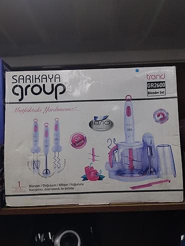Набор блендера Sarıkaya Group Trend GR2600 Многофункциональный at lalafo.kg Набор блендера Sarıkaya Group Trend GR2600 Многофункциональный