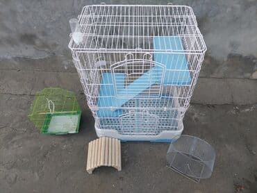 Большая просторная клетка в полной комплектации для вашега питомца at lalafo.kg Большая просторная клетка в полной комплектации для вашега питомца
