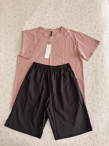 Мужской домашний комплект из 2 предметов: футболка + шорты. Материал lalafo.kg да — 3 Мужской домашний комплект из 2 предметов: футболка + шорты. Материал — 3