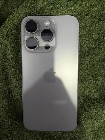 IPhone 15 Pro, 128 ГБ, Natural Titanium, Кабель, Зарядное устройство, 88 % at lalafo.kg IPhone 15 Pro, 128 ГБ, Natural Titanium, Кабель, Зарядное устройство, 88 %