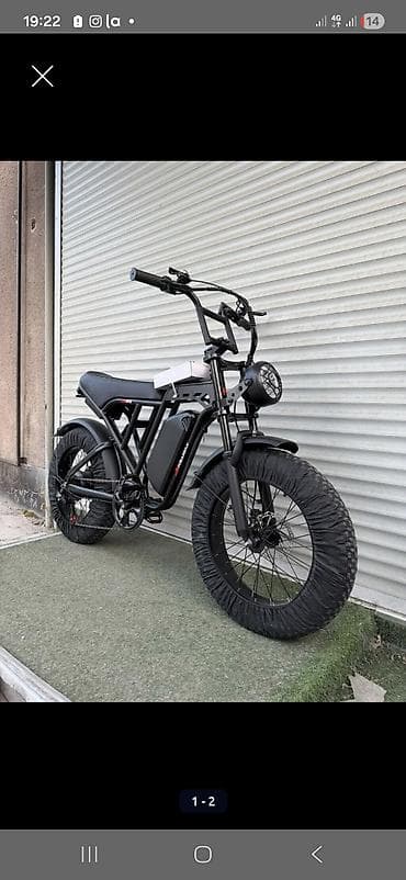 Электровелосипед в стиле мопеда (fat-bike) - Мощная дорожная рама с lalafo.kg да Электровелосипед в стиле мопеда (fat-bike) - Мощная дорожная рама с