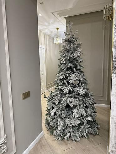 Жасалма балаты: Ель искусственная «BAROCCO Premium» заснеженная, со встроенной lalafo.kg да — 1 Жасалма балаты: Ель искусственная «BAROCCO Premium» заснеженная, со встроенной — 1