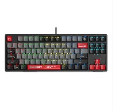 Клавиатура, A4Tech, Механическая, Проводное подключение at lalafo.kg Клавиатура, A4Tech, Механическая, Проводное подключение