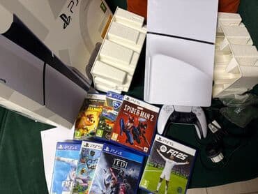 PS5 Слим модель комплект полный, все необходимые провода и 1шт at lalafo.kg PS5 Слим модель комплект полный, все необходимые провода и 1шт