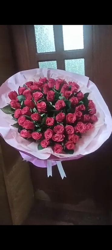 Акция 51 роза 1900‼️Дешево Розы букеты оптом и в розницу 24/7 доставка at lalafo.kg Акция 51 роза 1900‼️Дешево Розы букеты оптом и в розницу 24/7 доставка