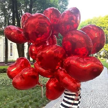 Шарлар жана аксессуарлар: Фольгированные шары-сердца - Форма: сердце - Материал: фольга lalafo.kg да — 1 Шарлар жана аксессуарлар: Фольгированные шары-сердца - Форма: сердце - Материал: фольга — 1