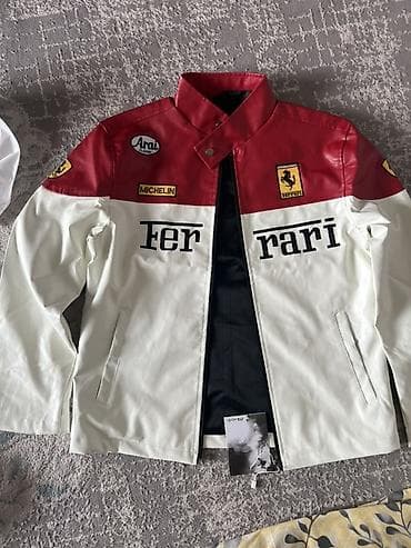 Куртка в стиле мотоспорта Ferrari - Модель: легкая мотокуртка с at lalafo.kg Куртка в стиле мотоспорта Ferrari - Модель: легкая мотокуртка с