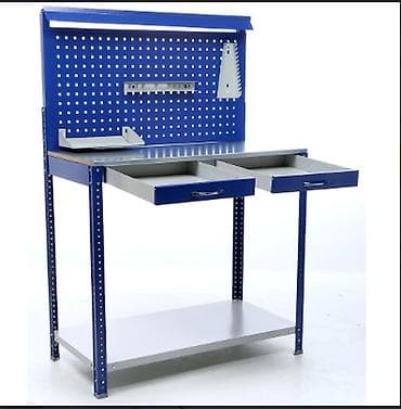 Верстак GARAGE SET 2 1500/1000/500мм толщина металла столешницы 1.2мм at lalafo.kg Верстак GARAGE SET 2 1500/1000/500мм толщина металла столешницы 1.2мм