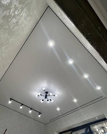Натяжной потолок Матовое Монтаж at lalafo.kg Натяжной потолок Матовое Монтаж