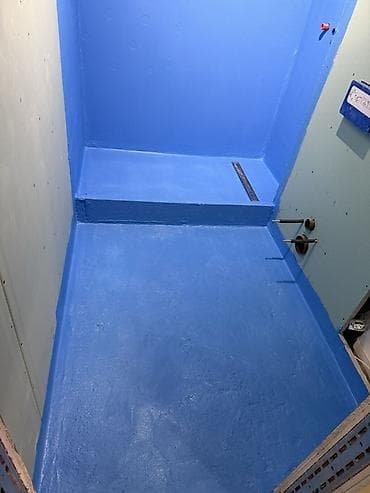 Рубероид: Гидроизоляция душевой/санузла «под плитку» - Выполнена обмазочная lalafo.kg да — 2 Рубероид: Гидроизоляция душевой/санузла «под плитку» - Выполнена обмазочная — 2