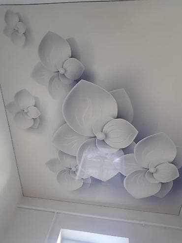 Натяжной потолок Глянцевое, Матовое, 3D потолки Монтаж, Гарантия, Демонтаж at lalafo.kg Натяжной потолок Глянцевое, Матовое, 3D потолки Монтаж, Гарантия, Демонтаж