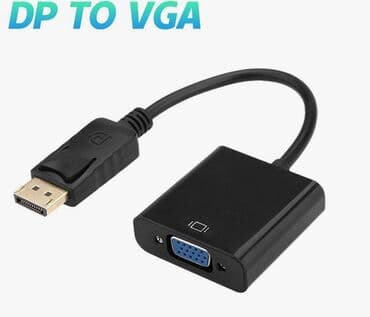 Переходник DisplayPort -> VGA Переходник для at lalafo.kg Переходник DisplayPort -> VGA Переходник для