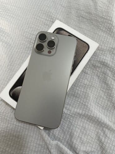 IPhone 15 Pro Max, Б/у, 256 ГБ, Natural Titanium, Защитное стекло, Чехол, Коробка, 91 % at lalafo.kg IPhone 15 Pro Max, Б/у, 256 ГБ, Natural Titanium, Защитное стекло, Чехол, Коробка, 91 %