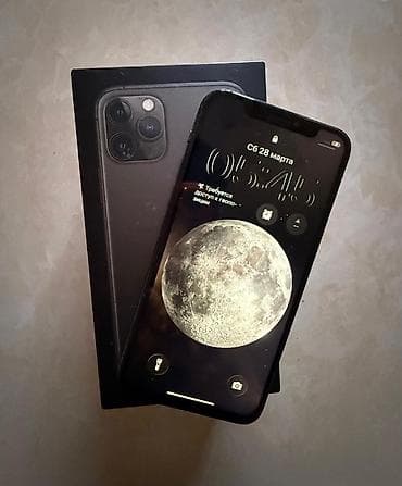 IPhone 11 Pro, Б/у, 64 ГБ, Space Gray, Кабель, Коробка, 70 % at lalafo.kg IPhone 11 Pro, Б/у, 64 ГБ, Space Gray, Кабель, Коробка, 70 %