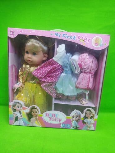 Кукла Baby Toby “My First Baby” с нарядами, 38 см Описание: - Игровая at lalafo.kg Кукла Baby Toby “My First Baby” с нарядами, 38 см Описание: - Игровая