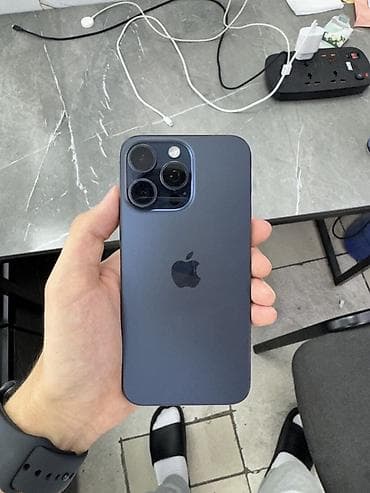 IPhone 15 Pro Max, Б/у, 256 ГБ, Blue Titanium, Защитное стекло, Чехол, 82 % at lalafo.kg IPhone 15 Pro Max, Б/у, 256 ГБ, Blue Titanium, Защитное стекло, Чехол, 82 %