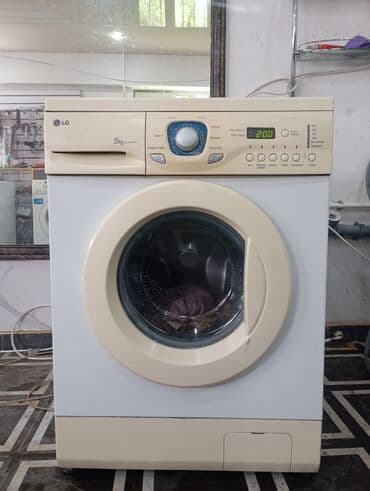Стиральная машина LG, Б/у, Автомат, До 5 кг, Полноразмерная at lalafo.kg Стиральная машина LG, Б/у, Автомат, До 5 кг, Полноразмерная