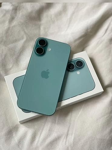 IPhone 16, Б/у, 128 ГБ, Зеленый, Коробка, 91 % at lalafo.kg IPhone 16, Б/у, 128 ГБ, Зеленый, Коробка, 91 %