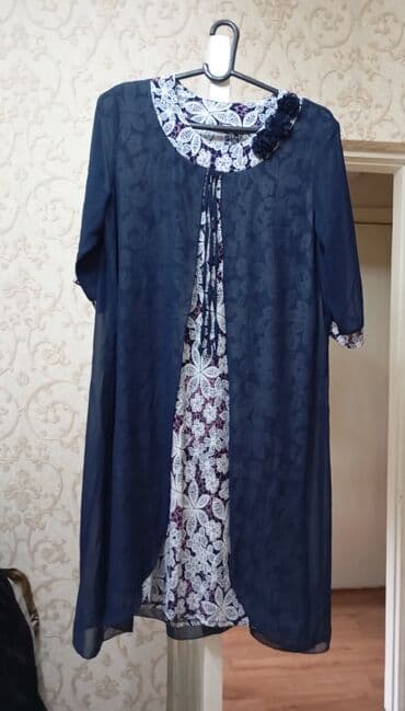 Повседневное платье, Осень-весна, Прямое, 6XL at lalafo.kg Повседневное платье, Осень-весна, Прямое, 6XL