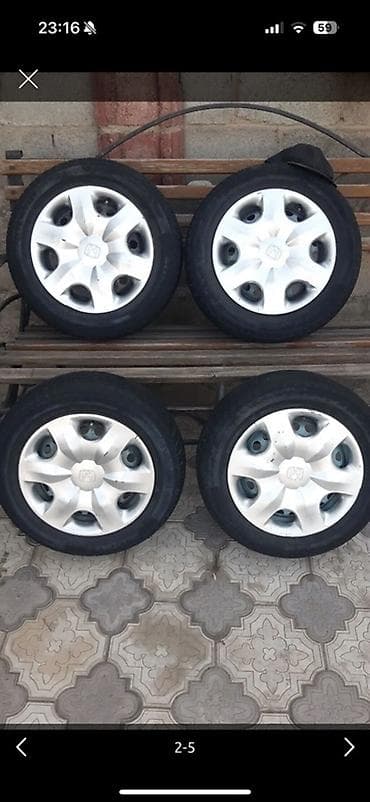 Колеса в сборе 175 / 65 / R 14, Зима, Б/у, Комплект, Легковые, Железные, отверстий - 6 at lalafo.kg Колеса в сборе 175 / 65 / R 14, Зима, Б/у, Комплект, Легковые, Железные, отверстий - 6