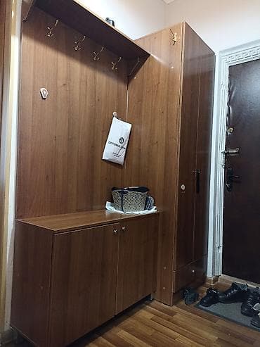 Прихожая модульная (шкаф + тумба для обуви + панель с вешалками и at lalafo.kg Прихожая модульная (шкаф + тумба для обуви + панель с вешалками и