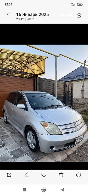 Toyota Ist: 2002 г., 1.3 л, Автомат, Бензин, Хетчбек lalafo.kg да Toyota Ist: 2002 г., 1.3 л, Автомат, Бензин, Хетчбек