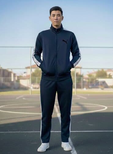 Мужской спортивный костюм, S, Puma, Новый, цвет - Синий, Самовывоз at lalafo.kg Мужской спортивный костюм, S, Puma, Новый, цвет - Синий, Самовывоз