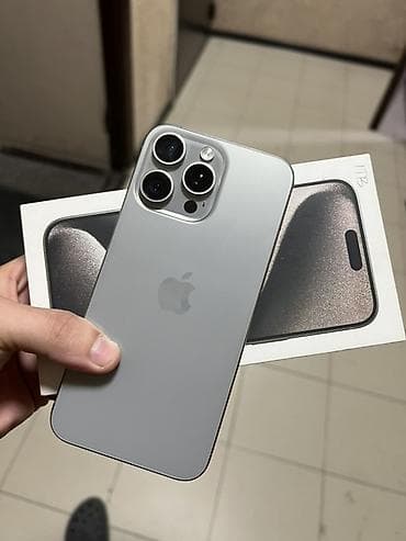 IPhone 15 Pro Max, Новый, 1 ТБ, Natural Titanium, Коробка, 82 % at lalafo.kg IPhone 15 Pro Max, Новый, 1 ТБ, Natural Titanium, Коробка, 82 %