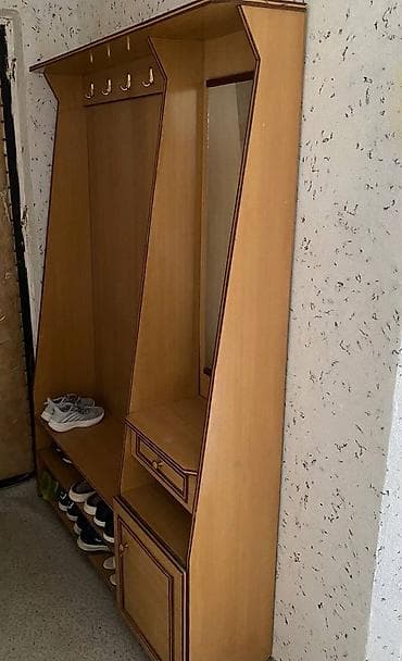 Гарнитур для прихожей, Б/у, Вешалка, Дерево, Самовывоз, цвет - Желтый at lalafo.kg — 4 Гарнитур для прихожей, Б/у, Вешалка, Дерево, Самовывоз, цвет - Желтый — 4