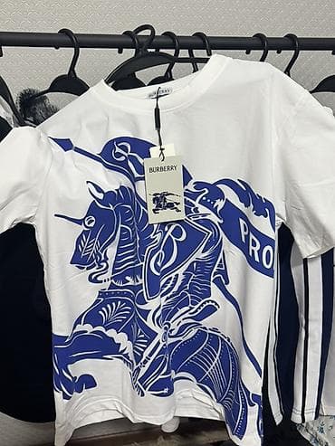 Мужская футболка, M, L, XL, Burberry, Новый, цвет - Белый, Самовывоз, Платная доставка at lalafo.kg Мужская футболка, M, L, XL, Burberry, Новый, цвет - Белый, Самовывоз, Платная доставка