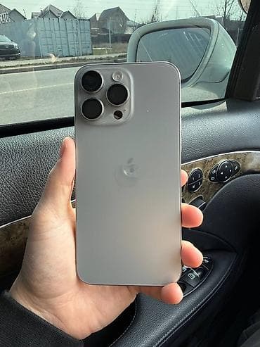 IPhone 15 Pro Max, Б/у, 256 ГБ, Natural Titanium, Коробка, 88 % at lalafo.kg IPhone 15 Pro Max, Б/у, 256 ГБ, Natural Titanium, Коробка, 88 %