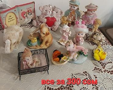 Набор декоративных фигурок и сувениров — одним лотом. В составе at lalafo.kg Набор декоративных фигурок и сувениров — одним лотом. В составе