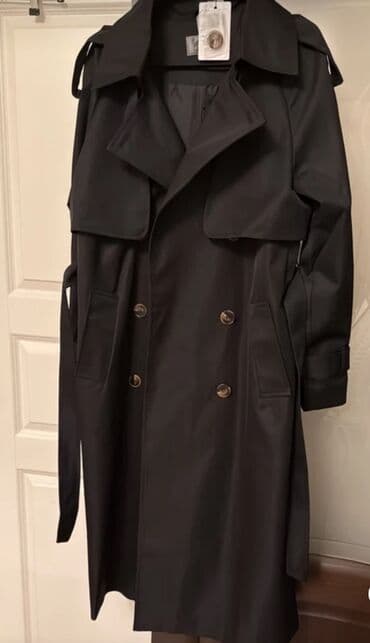 Плащ, Тренчкот, Двубортная модель, L at lalafo.kg Плащ, Тренчкот, Двубортная модель, L
