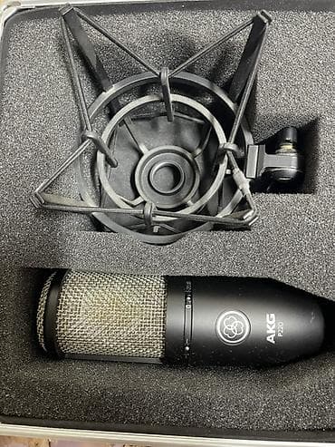 Вокалдык микрофондор: AKG Perception P220 — студийный конденсаторный микрофон большой lalafo.kg да — 2 Вокалдык микрофондор: AKG Perception P220 — студийный конденсаторный микрофон большой — 2
