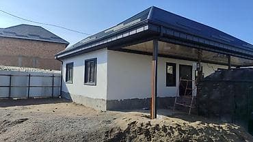 Дом с террасой и современной кровлей - Одноэтажный дом с at lalafo.kg Дом с террасой и современной кровлей - Одноэтажный дом с