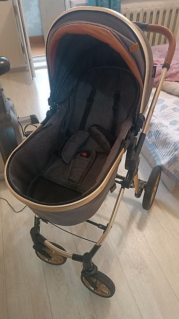 Детская прогулочная коляска-трансформер крепкая все механизмы at lalafo.kg Детская прогулочная коляска-трансформер крепкая все механизмы