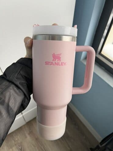 Термокружка Stanley, розовая - Объём большой (формат «кружка с at lalafo.kg Термокружка Stanley, розовая - Объём большой (формат «кружка с