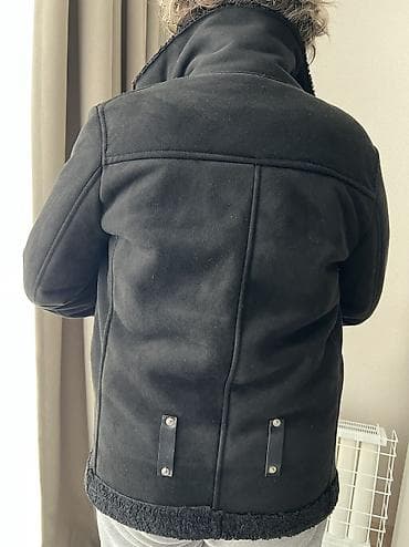 Куртка, замшевая чёрная внутри искусственный каракуль, тёплая at lalafo.kg — 3 Куртка, замшевая чёрная внутри искусственный каракуль, тёплая — 3